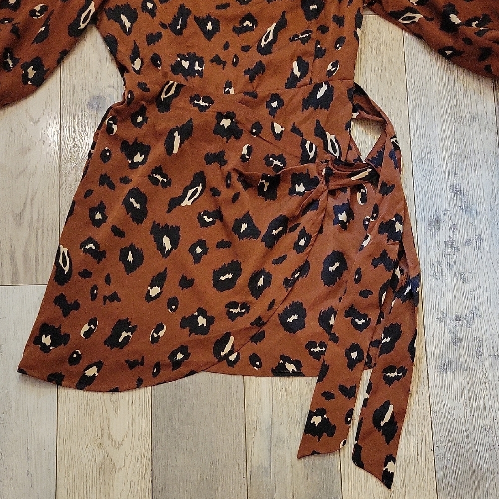 Vici Brown Leopard Print Dress Super Cute!! - Picture 3 of 6